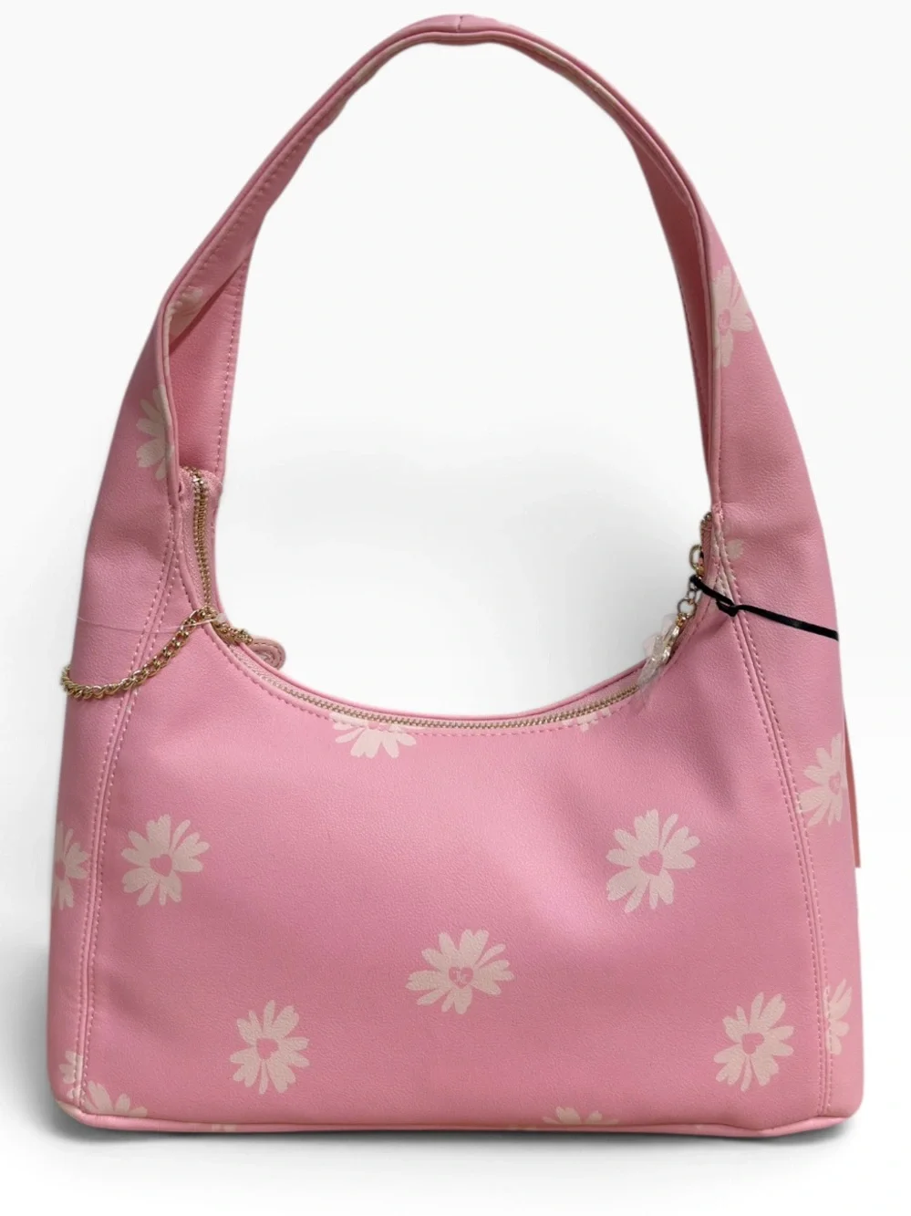 Juicy Couture Daisy For Juicy Pink Hobo Shoulder Bag Floral Logo Charm NWT Purse